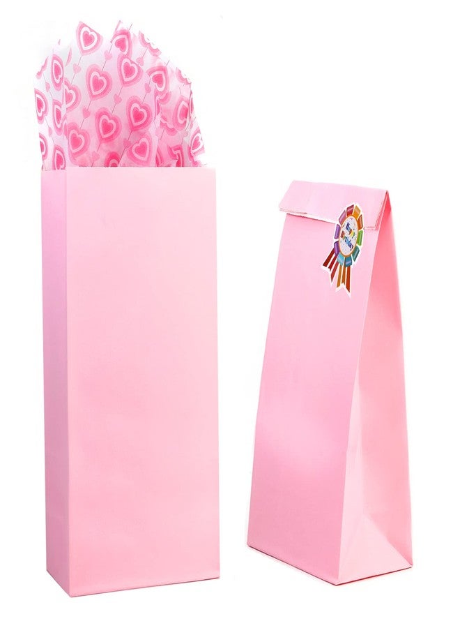 Oletx 30-Pack Pink Party Favor Paper Bags for Birthday,Treat,Goodie, Candy, Paper Lunch Bags,Valentine's Day,Mother's Day - Image 5
